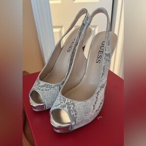 Guess Snake-print Heels